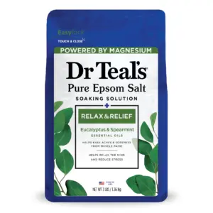 Dr Teal's Epsom Salt Magnesium Soak | Relax and Relief with Eucalyptus and Spearmint | 3 lbs
