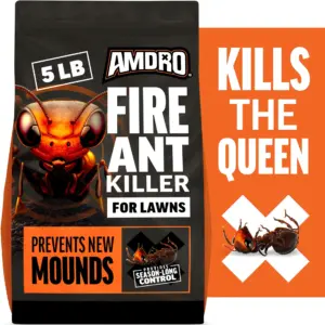 Amdro Fire Ant Killer Bait Yard Treatment Granules | With Season Long Control | 5 lb. Treats up to 10,000 sq. ft. | 5 lbs