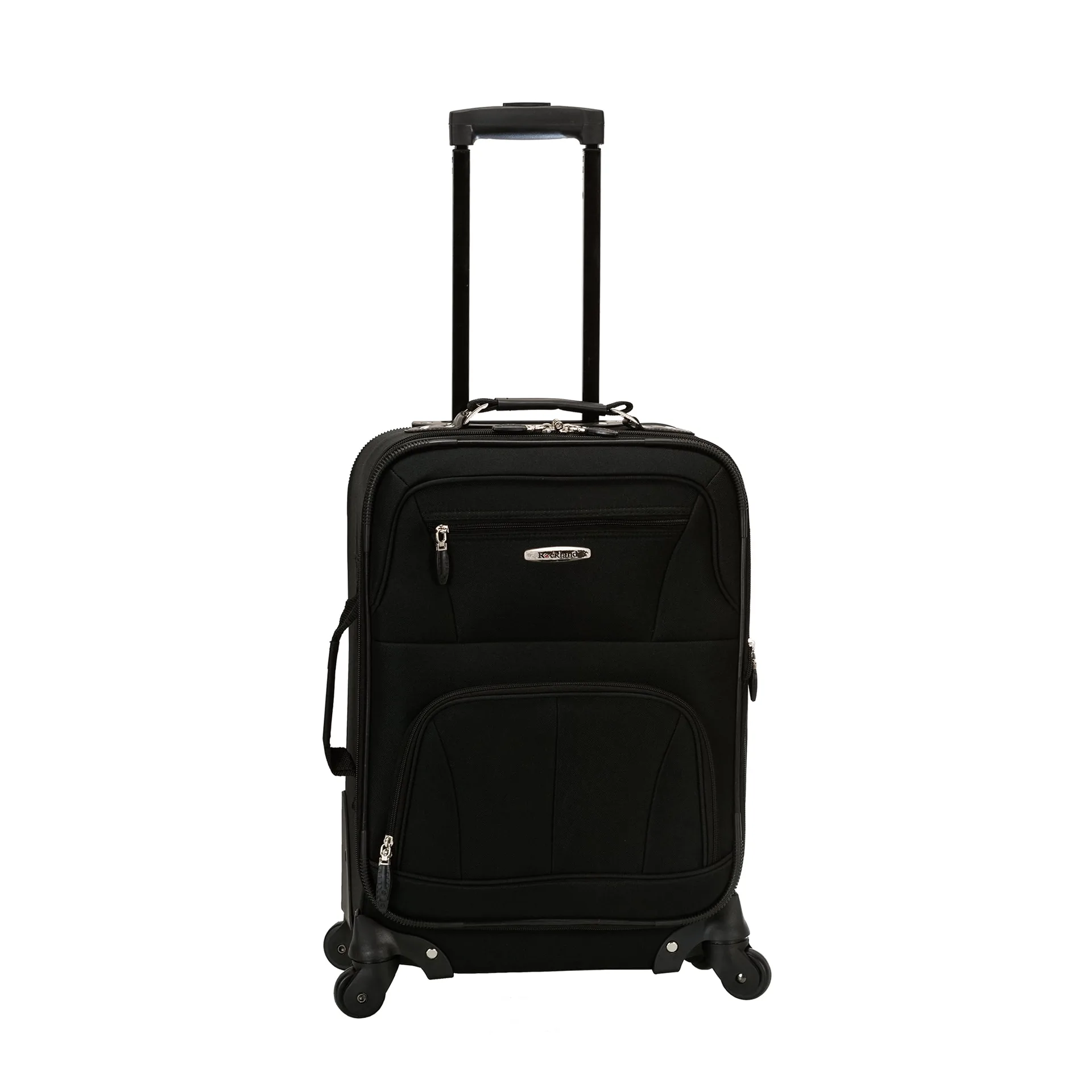 Rockland Luggage Pasadena 19 Softside Expandable Spinner Carry On F2281 | Black