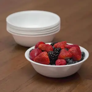Corelle Crack Resistant Tableware Bowls | Glass White | 28 Ounce