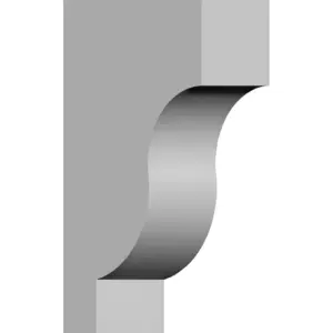 2 7/8W x 5 7/8D x 10H Traditional Corbel (Premium Edition)