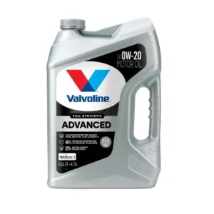 Valvoline Advanced Full Synthetic 5W-20 Motor Oil 5 QT | Single | 5 Quart