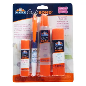 Elmers Craft Bond Scrapbook Glue Set | 4 Types of Craft Glue