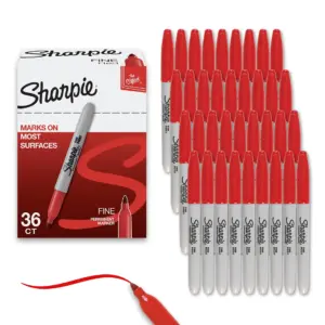 Sharpie Permanent Markers | Fine Point | Black | 36 Count | Single