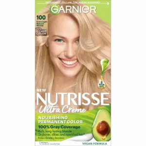 Garnier Nutrisse Nourishing Adult Hair Color Creme | 100 Extra Light Natural Blonde Chamomile | 1 | 100 Chamomile Extra Lght Natural Blonde