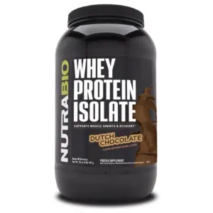 NutraBio Whey Protein Powder Isolate Supplement – 25g of Protein Per Scoop with Complete Amino Acid Profile | Soy & Gluten Free Protein Powder | Zero Fillers & Non-GMO | Dutch Chocolate | 5 Lbs