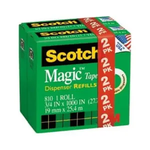 Scotch Magic Tape Refill Rolls | 0.75 X 1000 Inches | 2 Ea | 6 Pack
