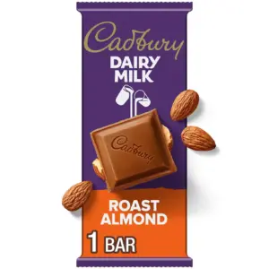 Cadbury Dairy Milk Roast Almond Milk Chocolate Candy | Bar 3.5 Ounce | 1