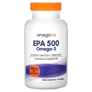 OmegaVia EPA 500 | Omega-3 | 500 mg | 120 Softgels