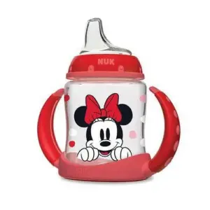 NUK Minnie Mouse Learner Cup | 5 Ounce Soft Spout Sippy Cup | 1 Pack | 6+ Months