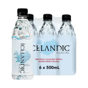 Icelandic Glacial Natural Spring Alkaline Water | 500 Milliliters(Pack of 6)