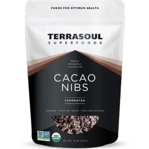 Terrasoul Superfoods Organic Raw Cacao Nibs | 1 Lb | Superfood Crunch for Smoothie Bowls | Nut Butter Spreads | Oatmeal & DIY Chocolate Creations