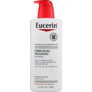 Eucerin Original Healing Body Lotion | Fragrance Free | 16.9 fl Ounce Bottle | 1