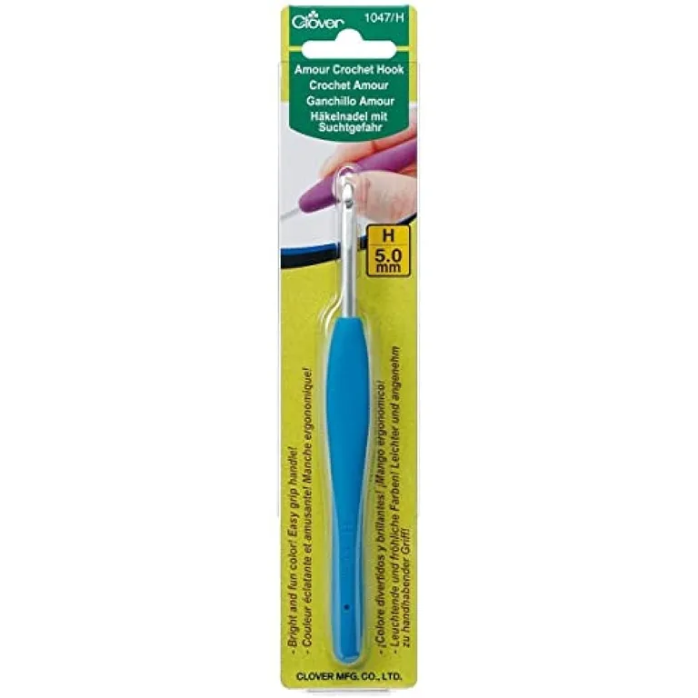 Clover Amour Crochet Hook-Size H8/5mm (Premium Edition)