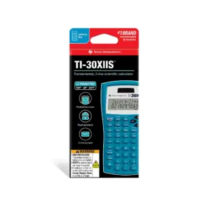 Texas Instruments Fundamental | Two-Line Scientific Calculator | Blue (30XIIS/TBL/1L1/BA)