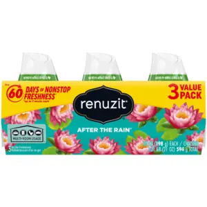 Renuzit Gel Air Freshener | After the Rain | 7.0 Ounce | 3 Count | Red