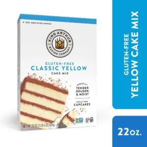 King Arthur Baking Company | Non-GMO Project Verified | Certified Gluten-Free Classic Yellow Cake Mix | 22 Ounce Box