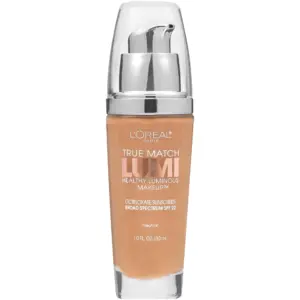 L'Oreal Paris True Match Lumi Liquid Foundation Makeup | N7-8 Classic Tan & Cappuccino | 1 fl Ounce | Single