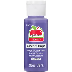 Apple Barrel Acrylic Craft Paint | Matte Finish | Concord Grape | 2 fl Ounce