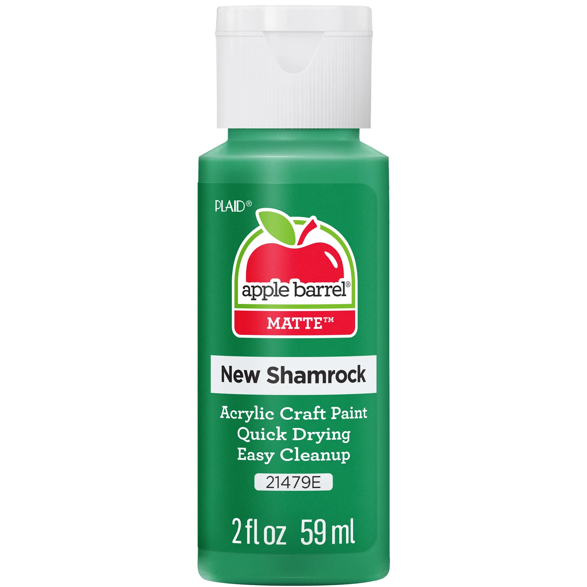Apple Barrel Acrylic Craft Paint | Matte Finish | New Shamrock | 2 fl Ounce | Single
