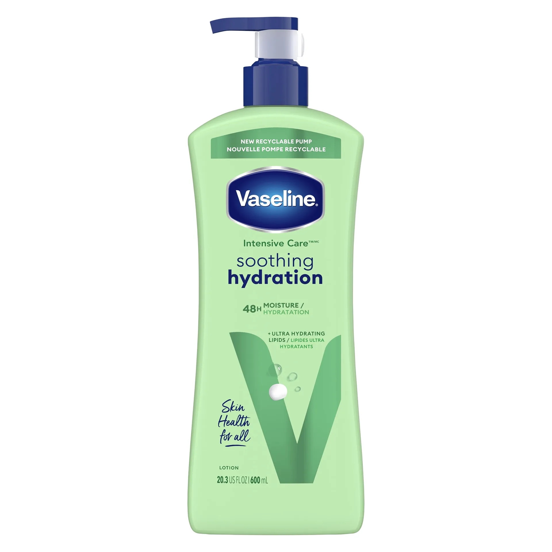 Vaseline Intensive Care Body Lotion Soothing Hydration for Women Dry Skin | 20.3 Ounce