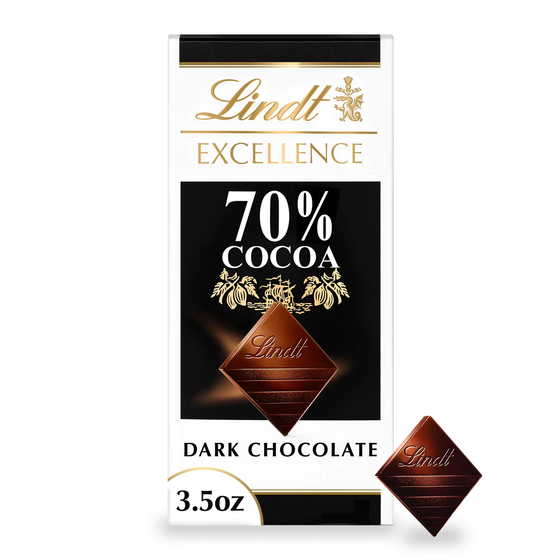 Lindt Excellence | Dark Chocolate | 70% Cocoa | Candy Bar | 3.5 Ounce