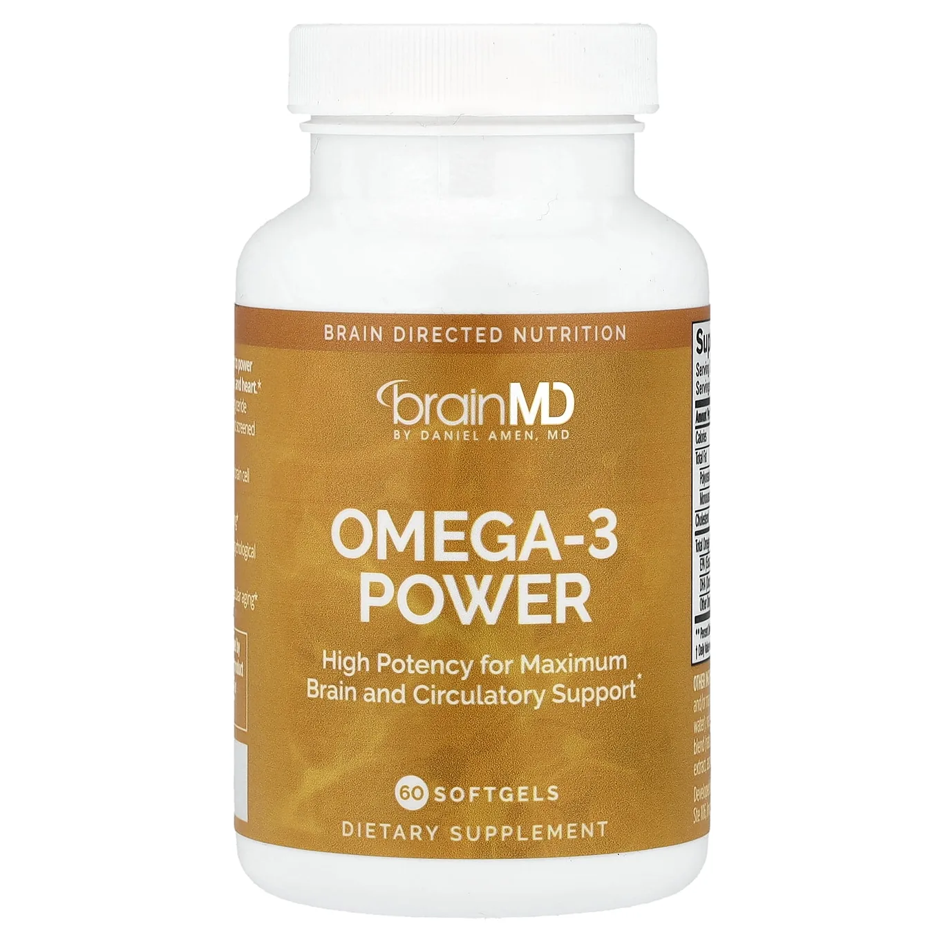 BrainMD Omega-3 Power | 60 Softgels (800 mg per Softgel)