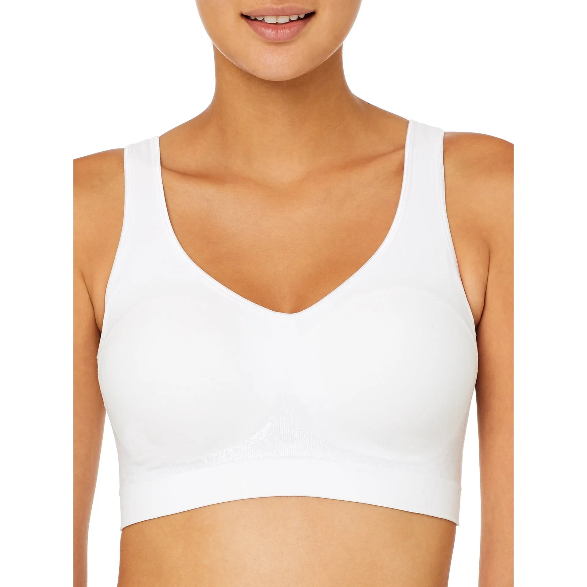 Bali Comfort Revolution ComfortFlex Fit Shaping Wireless Bra White L Women's (Premium Edition)