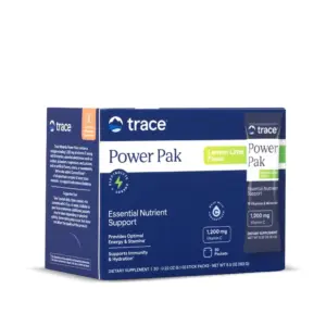 Trace Minerals Power Pak | Daily Health Support Supplement with Vitamins and Minerals | Power Packet Aids Immune Health and Hydration | Mix Powder Supports Bodily Functions | Lemon Lime (30 Servings)