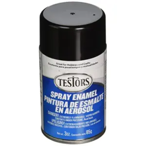 Testors Gloss Black Spray Paint | 3 Ounce