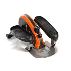Stamina InMotion E-1000 Mini Elliptical Trainer | Adjustable Tension Resistance | 250 lb. Weight Limit | Orange