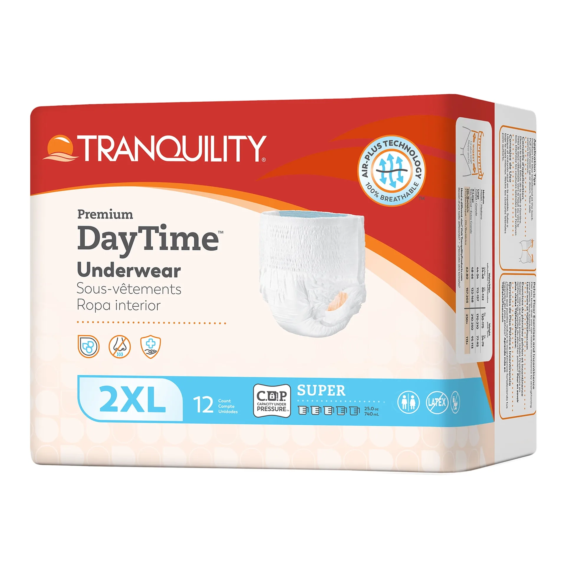 Tranquility Premium Daytime Disposable Absorbent Underwear (DAU) | XXL 12 ea