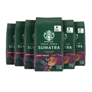 (6 pack) Starbucks Arabica Beans Caff Verona | Dark Roast Ground Coffee | 12 Ounce
