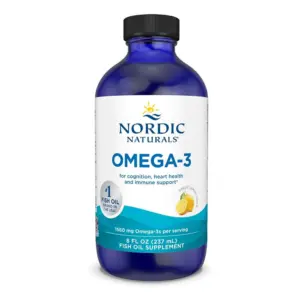 Nordic Naturals Omega-3 Liquid | Lemon | 1560 Mg | Fish Oil | 8 Ounce | 8 Ounces (Pack of 1)
