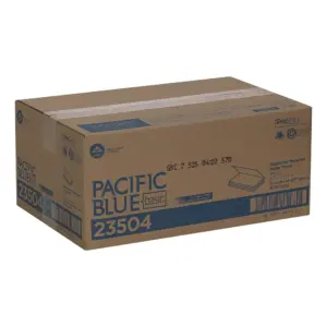 Pacific Blue Basic By GP PRO Single-Fold Hand Towels | 9-1/4 x 10-1/4 | 100% Recycled | Brown | Case Of 4,000 Sheets | 250 | 4000