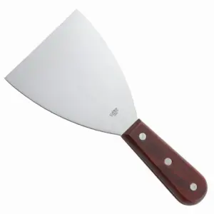 Winco Scraper | Stainless Steel Blade | Wooden Handle | 8.5 Length | 1 Each