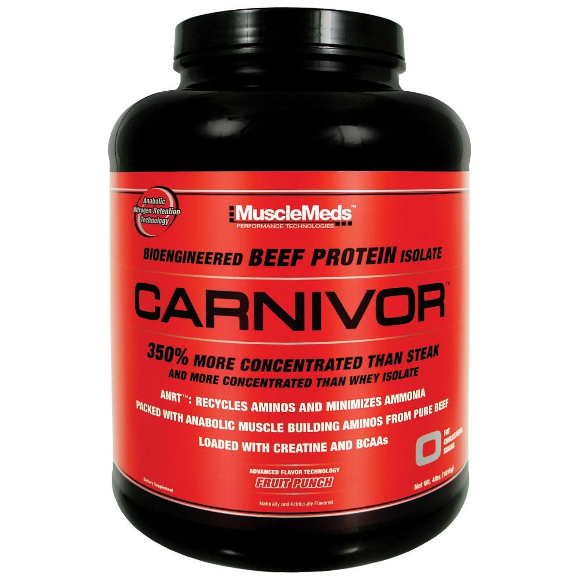 MuscleMeds CARNIVOR Beef Protein Isolate Powder | Muscle Building | Recovery | Lactose Free | Sugar Free | Fat Free | 23g Protein | Halal Certified | Chocolate | 56 Servings