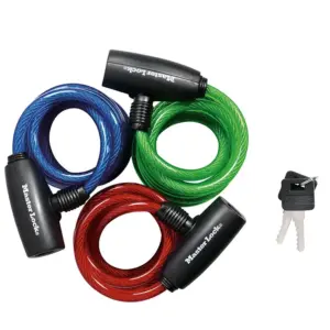 Master Lock Cable Lock | Keyed Bike Lock | 6 ft. Long | 3 Pack Multi-color Set | 1