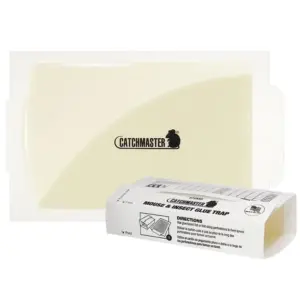 Catchmaster Super Glue Mouse Trap 30PK | Heavy Duty Pre-Scented Sticky Traps for Mice