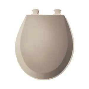 Bemis 500EC068 Round Closed Front Toilet Seat with Cover Inch Fawn Beige