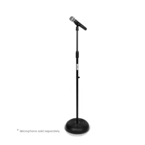 PylePro Adjustable Extendable Freestanding Compact Microphone Stand | Black