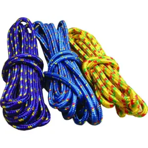 Attwood 11704-2 Multi-Color Braided Polypropylene Utility Line | 25 Feet Long | 3/8 Inch Diameter