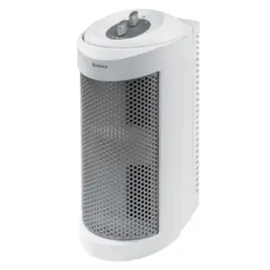 Holmes True HEPA Allergen Remover Mini Tower Air Purifier with Optional Ionizer for Small Spaces | White (HAP706-NU-1)