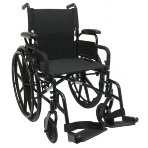 Lightweight Wheelchair-Black (Premium Edition)