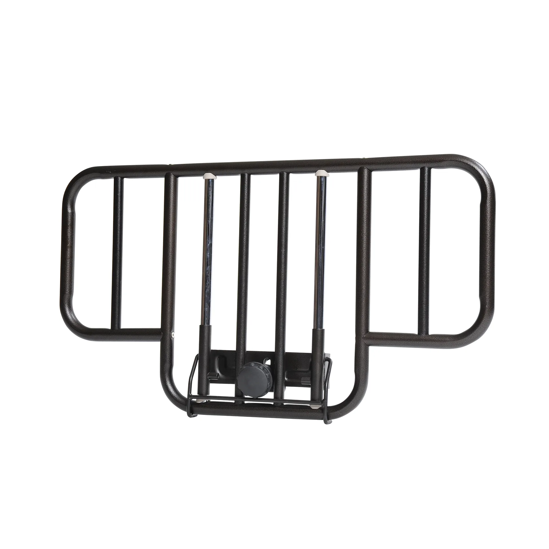 Drive Medical No Gap Half Length Side Bed Rails with Brown Vein Finish | 1 Pair