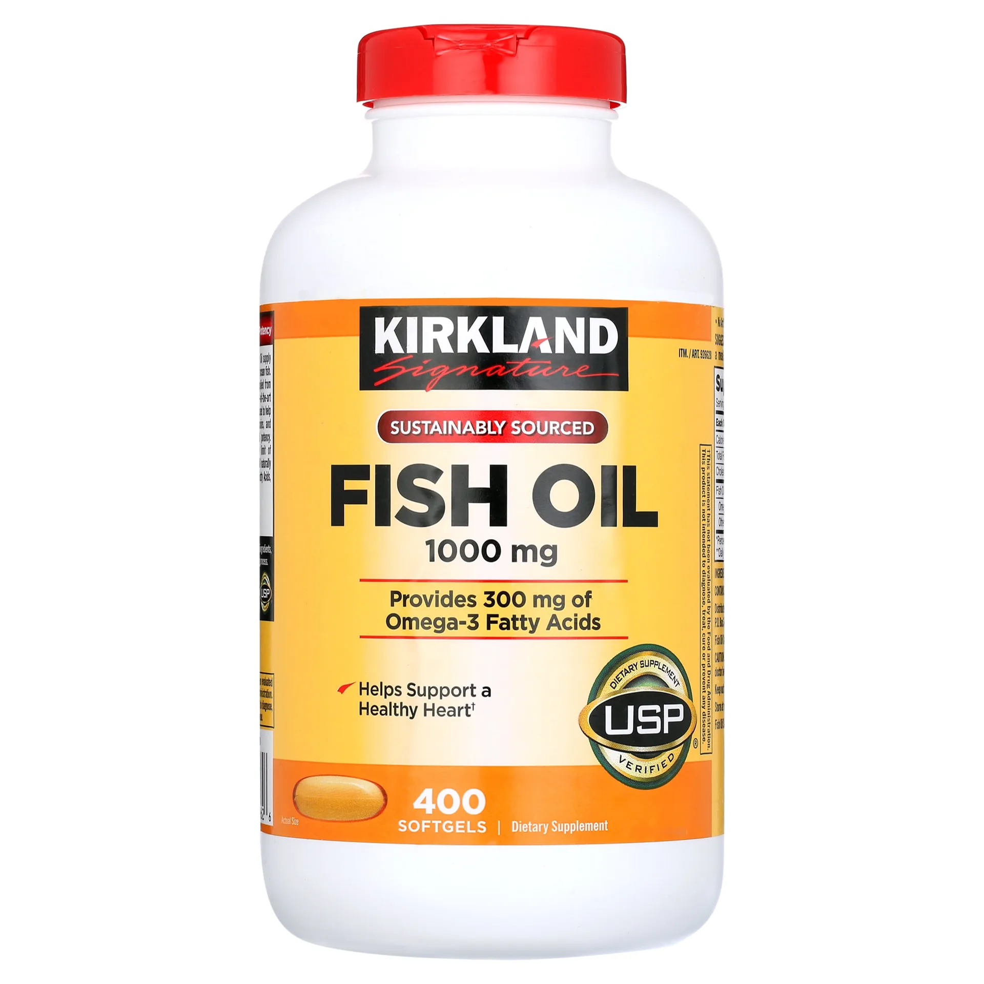 Kirkland Signature Fish Oil 1000 mg. | 400 Softgels