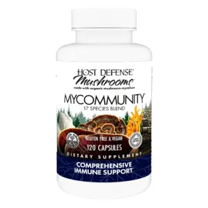 Host Defense MyCommunity Capsules | 17 Species Blend Mushroom Supplement for Immune Support | Herbal Aid with Lion's Mane | Reishi. Chaga | Cordyceps | Turkey Tail and More | 120 Capsules (60 Servings)*