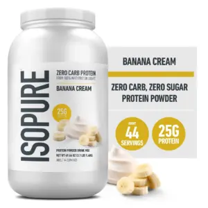 Nature's Best Isopure Zero Carb Protein | Banana Cream 25 g protein 3 lbs Pwdr | 3 lbs (Pack of 1)