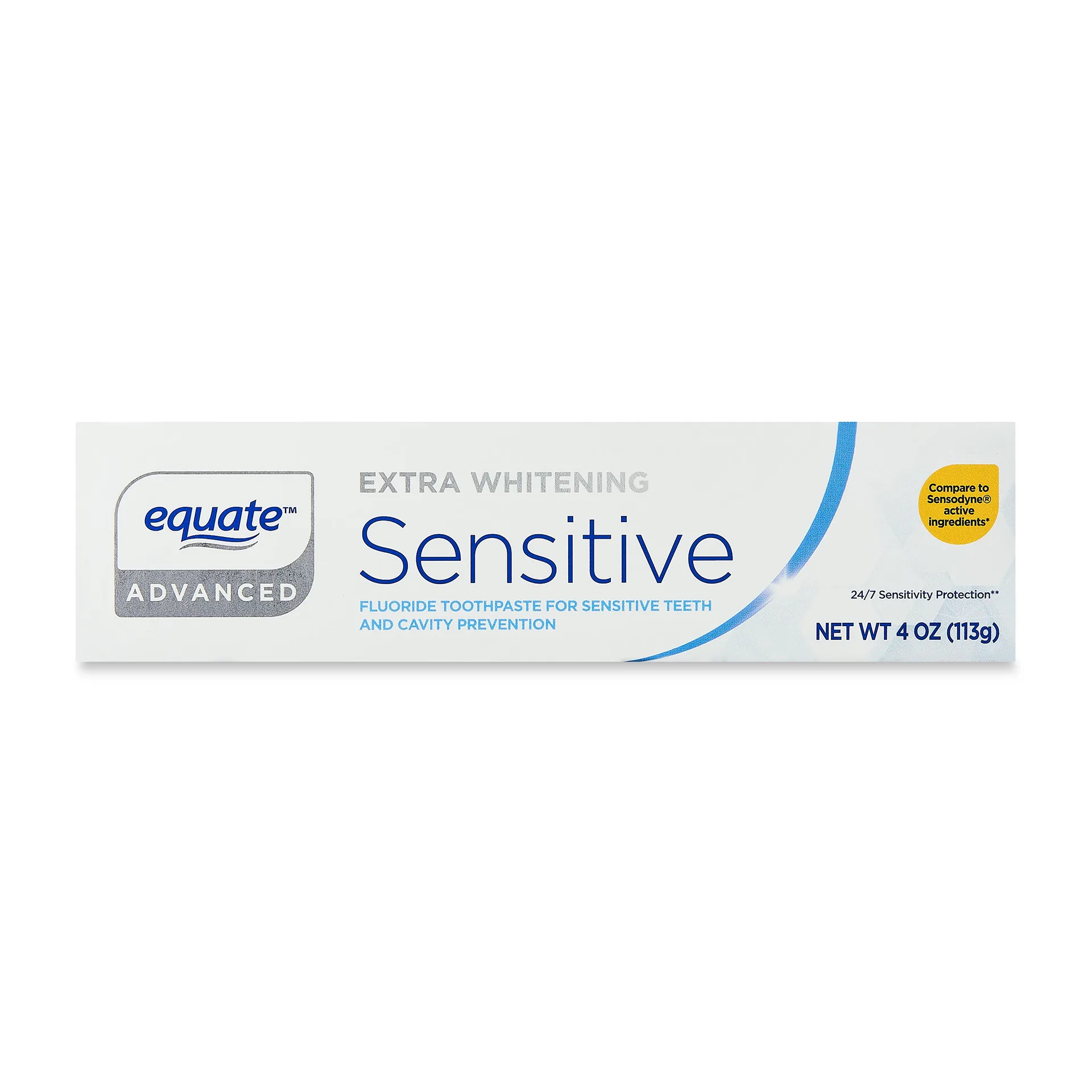 Equate Extra Whitening Sensitive Toothpaste | 4 Ounce | Compare to Sensodyne Active Ingredients | 1