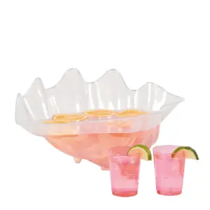 Fun Express Plastic Seashell Party Supply Bowl (Premium Edition)